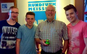Grünschnäbel mit 'Charly'